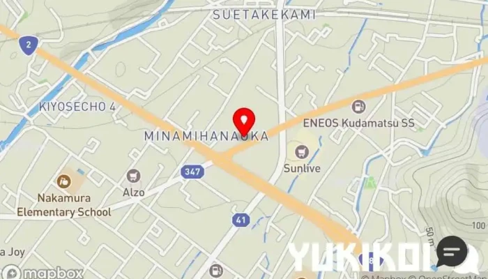 の地図 リヨンの森 レストラン, 洋食レストラン で 下松市