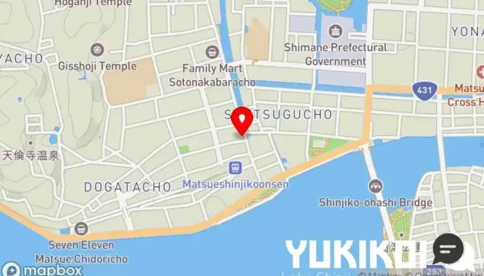 の地図 ル レストラン ハラ フランス料理店 で 松江市