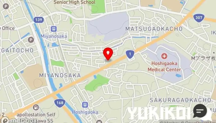 の地図 レインボーカフェ 枚方店 カフェ・喫茶, レストラン, タコス レストラン で 枚方市