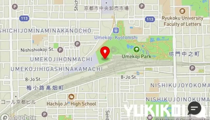 の地図 レストラン・休憩所 レストラン で 京都市