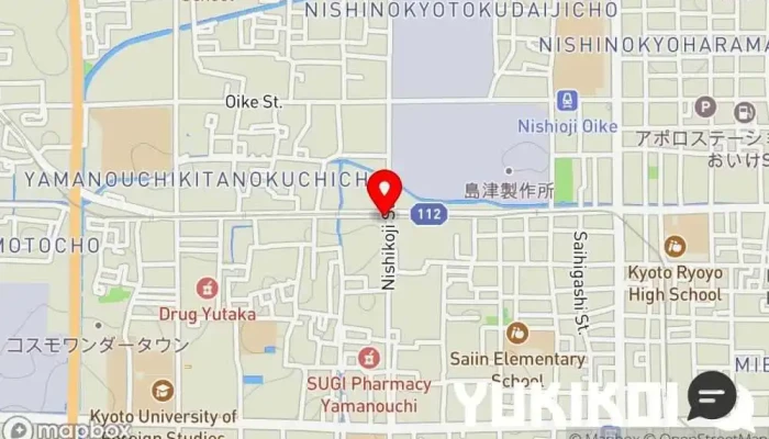 の地図 ロイヤルシェフ スリランカ料理店, バー, カフェ・喫茶, カレー店, 居酒屋, テイクアウト, レストラン で 京都市