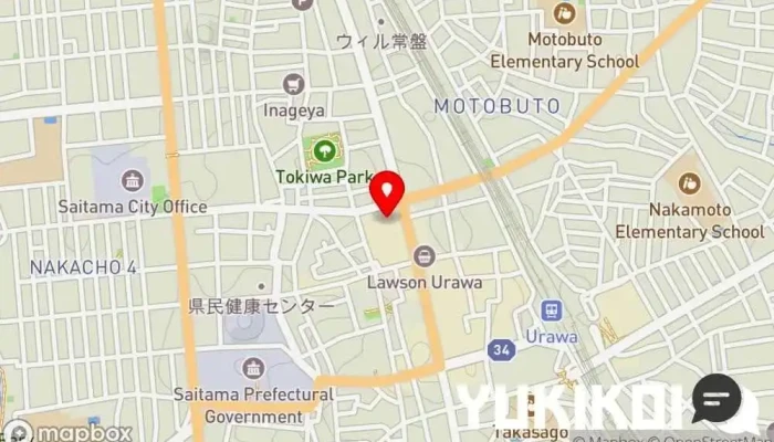 の地図 ロイヤルパインズホテル浦和 ホテル, ベーカリー, カフェ・喫茶, レストラン, 結婚式場 で さいたま市