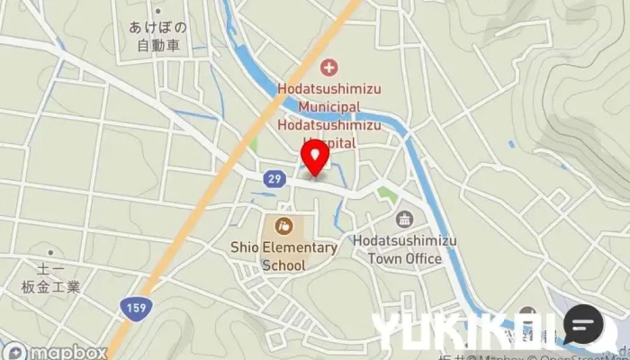 の地図 一心亭 定食屋 で 宝達志水町