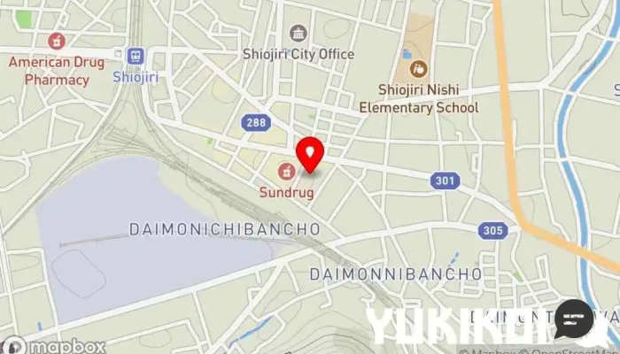 の地図 中信会館龍胆 中華料理店 で 塩尻市