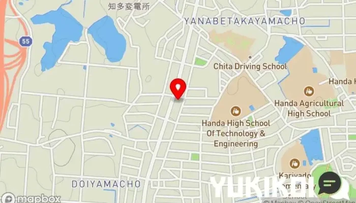 の地図 中国料理 久田 中華料理店 で 半田市
