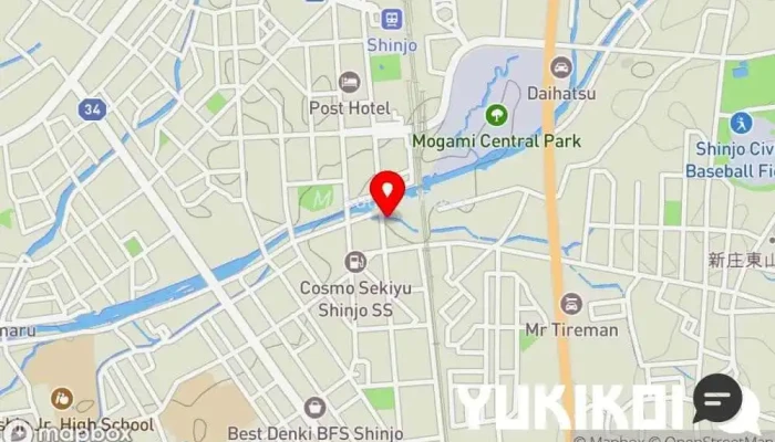 の地図 中華そば末広 ラーメン屋 で 新庄市