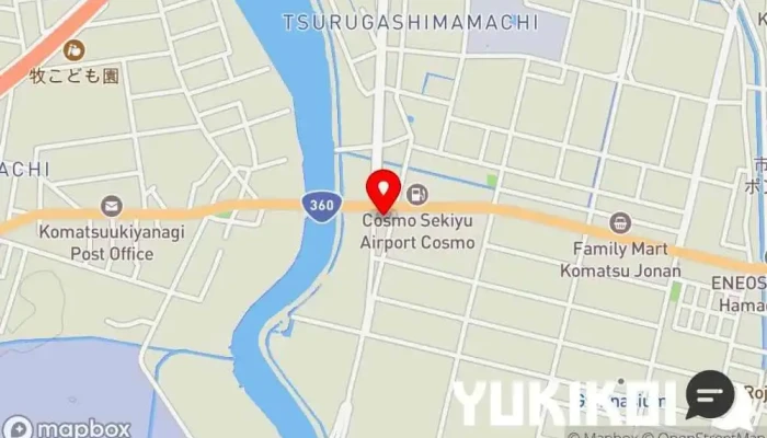 の地図 中華食堂 元 中華料理店 で 小松市