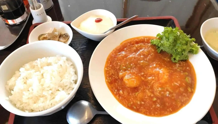 中華飯店 楼蘭 -  エビのチリソース煮 - 南陽市