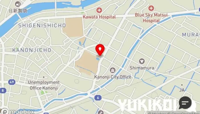 の地図 串かつ翔 串揚げ、串カツ店 で 観音寺市