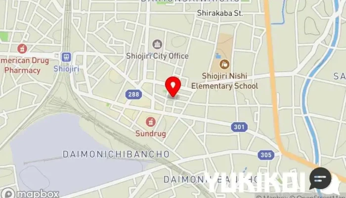 の地図 五千石茶屋 居酒屋 で 塩尻市