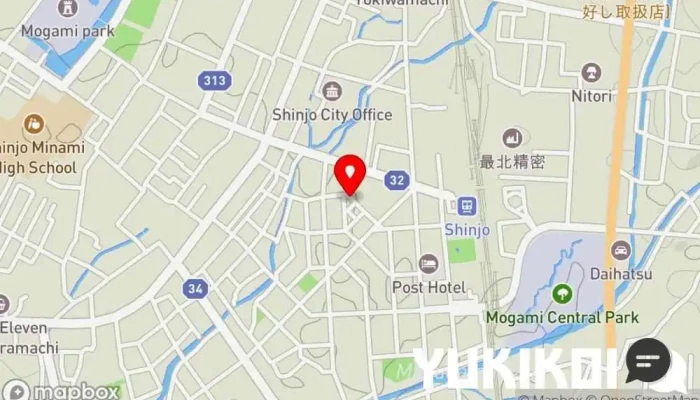の地図 亜梨蘭 韓国料理店 で 新庄市
