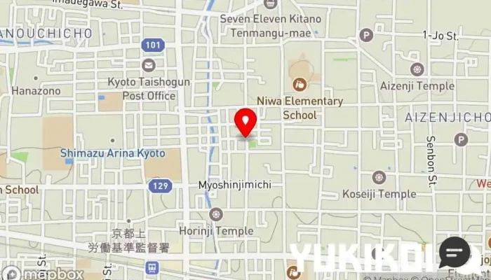の地図 京天神 野口 京都風日本料理店 で 京都市
