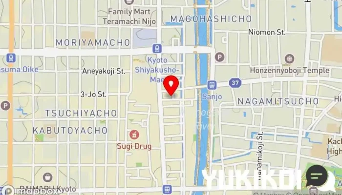 の地図 京都ダイニング正義 和風ステーキハウス, 和食店, レストラン, ステーキハウス で 京都市
