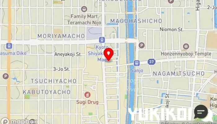 の地図 京都洋食 ムッシュいとう 洋食レストラン, 朝食レストラン, フランス料理店, レストラン で 京都市