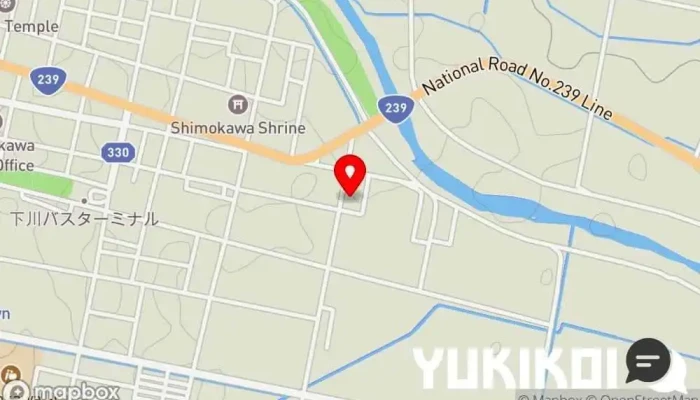 の地図 共立日和 レストラン で 下川町