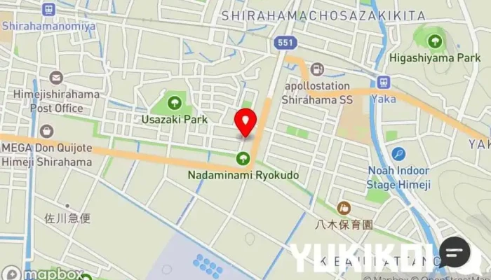 の地図 博多とんこつラーメン まるせん白浜店 ラーメン屋 で 姫路市