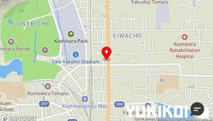 の地図 夜食堂 アースワインダイニング 定食屋, 居酒屋, モダン居酒屋レストラン, 洋食レストラン で 橿原市