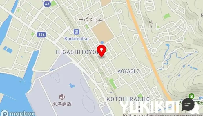 の地図 天ぷら小桜 天ぷら店, 和食店 で 下松市