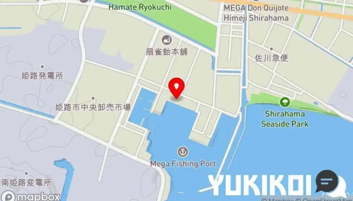 の地図 姫路まえどれ市場 魚市場, レストラン で 姫路市