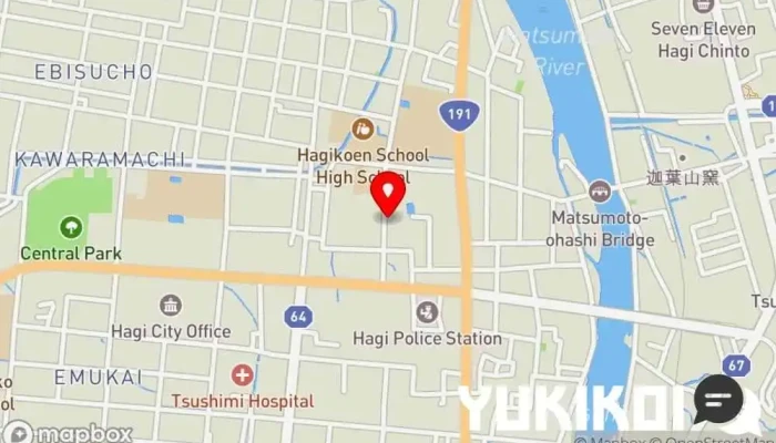 の地図 定食居酒屋 みち モダン居酒屋レストラン, 定食屋 で 萩市