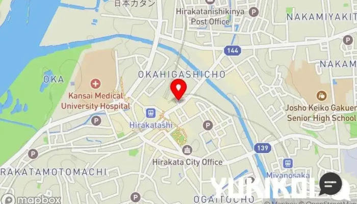 の地図 宴屋 じんべい 枚方本店 居酒屋 で 枚方市