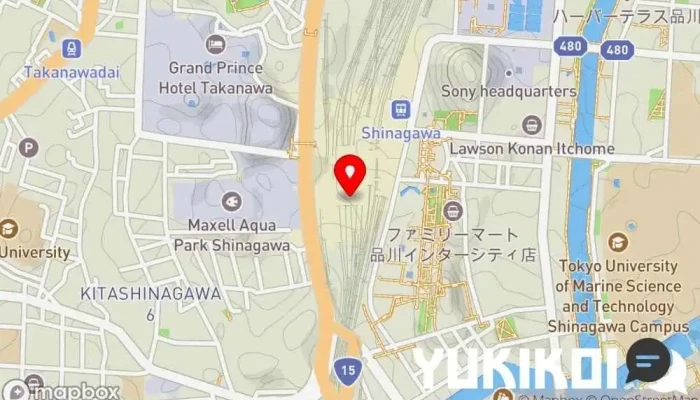 の地図 寿司 魚がし日本一 ｴｷｭｰﾄ品川店 寿司店, 立食形式の飲食店 で 港区