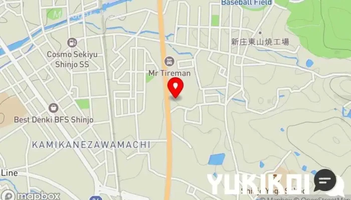 の地図 寿司焼肉銀太 寿司店, 焼肉店 で 新庄市
