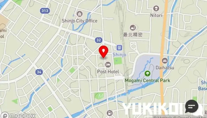 の地図 居酒屋風焼肉・酒人空 韓国焼肉店 で 新庄市