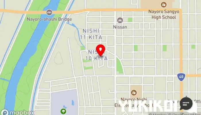 の地図 屋台鳥まる 焼き鳥店, スイーツ店 で 名寄市