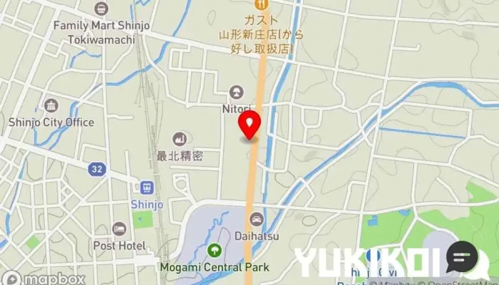の地図 幸楽苑 新庄店 ラーメン屋, レストラン で 新庄市