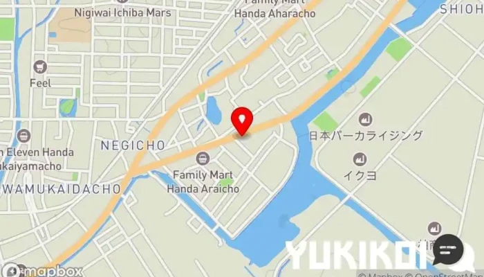 の地図 我天ラーメン ラーメン屋, 定食屋 で 半田市