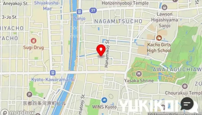の地図 挽肉と米 京都 和風ステーキハウス, 日本式洋食レストラン, 肉料理店, レストラン で 京都市