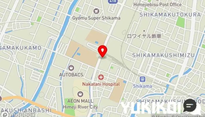 の地図 播州 彩食ダイニングKUNUGI くぬぎ 和食店 で 姫路市