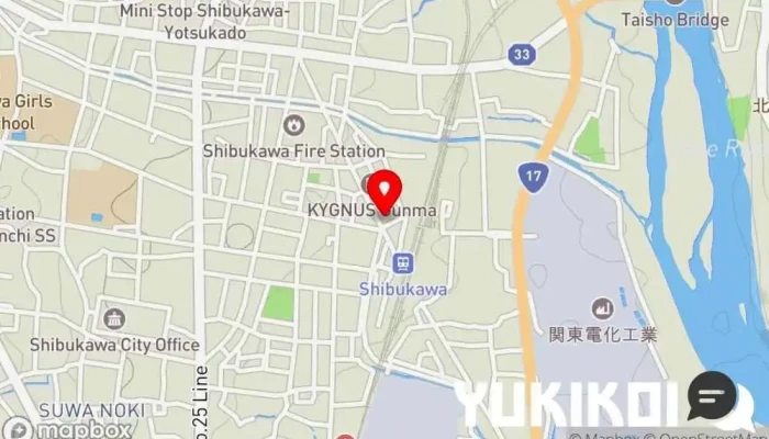 の地図 旬菜遊ふ亀 和食店 で 渋川市