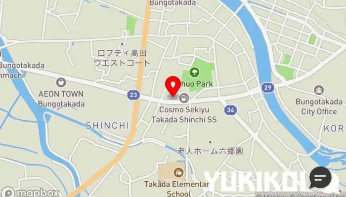 の地図 昇龍 中華料理店 で 豊後高田市