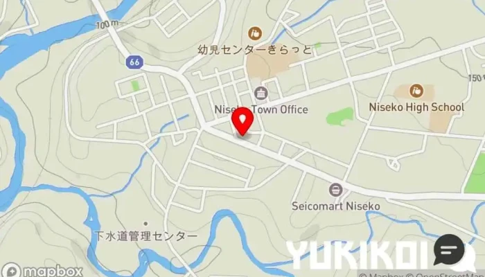 の地図 春香園 焼肉店, バーベキュー店 で ニセコ町