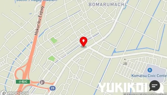 の地図 札幌ラーメン 小松インター店 ラーメン屋 で 小松市