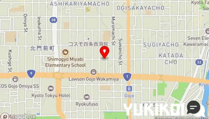 の地図 松粂 京都風日本料理店 で 京都市