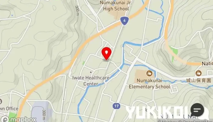の地図 松葉屋 レストラン で 岩手町