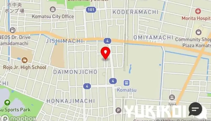 の地図 板前割烹 有川 居酒屋, 料亭, 和食店 で 小松市