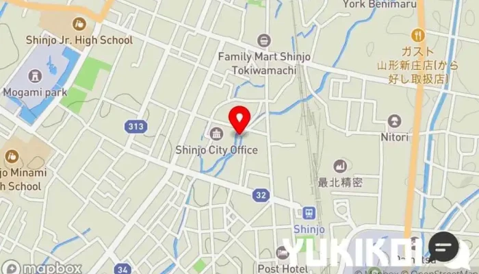 の地図 梅寿司 寿司店 で 新庄市