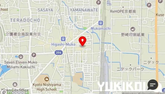 の地図 洋風酒膳うまかろう 居酒屋, イタリア料理店, ピザ店, パブ, レストラン で 向日市