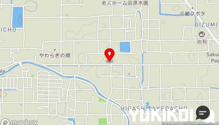 の地図 活魚 日本海 ふぐ料理店, 宴会場, 和食店, うどん屋 で 橿原市