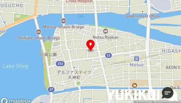 の地図 漁師小屋「麦穂」 居酒屋 で 松江市