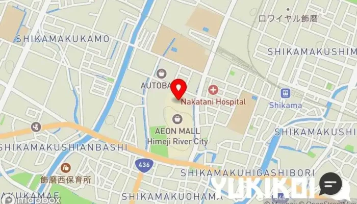 の地図 漱石 イオンモール姫路リバーシティー店 和食店, 日本式洋食レストラン で 姫路市