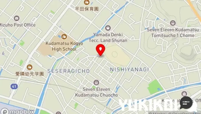 の地図 焼肉とーがらし 韓国焼肉店 で 下松市