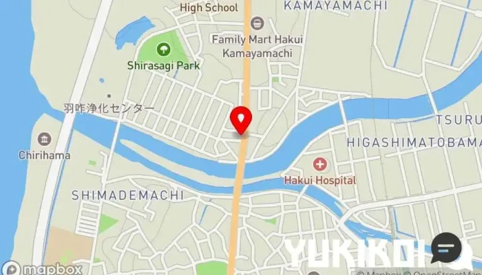 の地図 焼肉大将 焼肉店, バーベキュー店 で 羽咋市