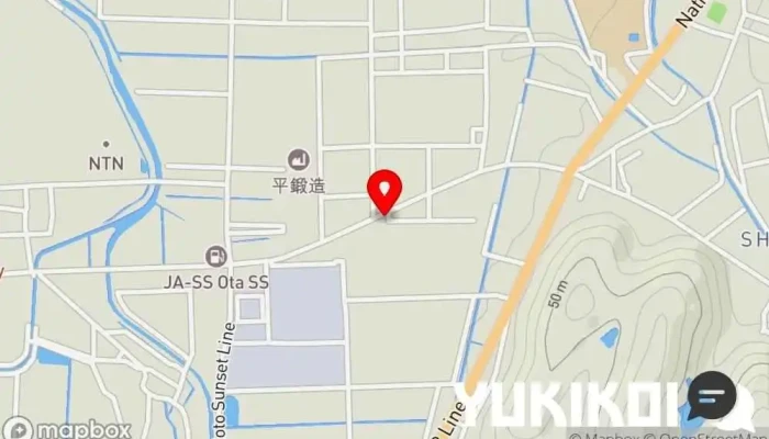 の地図 焼肉天龍 焼肉店 で 羽咋市