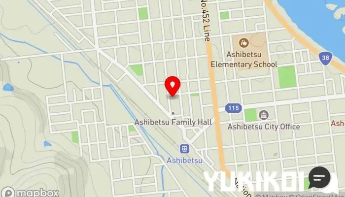の地図 熊ッ子食堂 焼肉店 で 芦別市