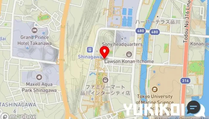 の地図 牡蠣と国産和牛 品川商店 居酒屋 で 港区